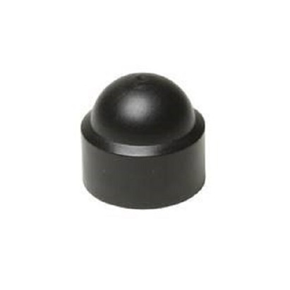 Black plastic clearance caps